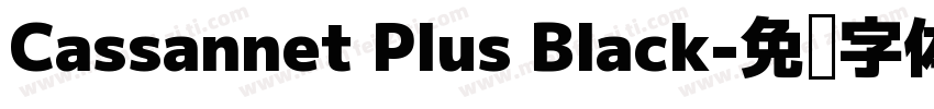 Cassannet Plus Black字体转换